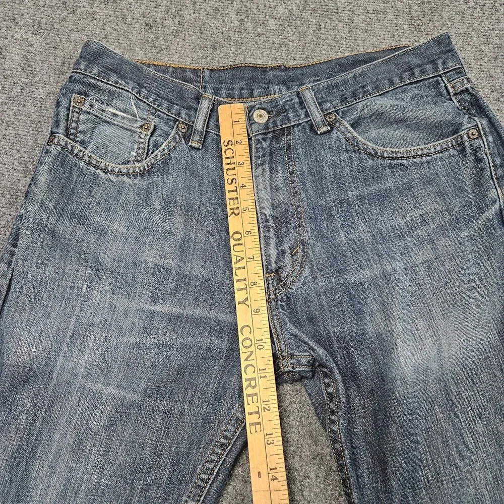 Levis 505 Regular Fit Jeans Mens 32x32 Blue Denim Straight Leg Casual Workwear